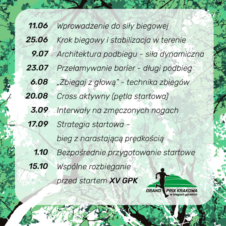 Otwarte Treningi Biegowe Grand Prix Krakowa!
